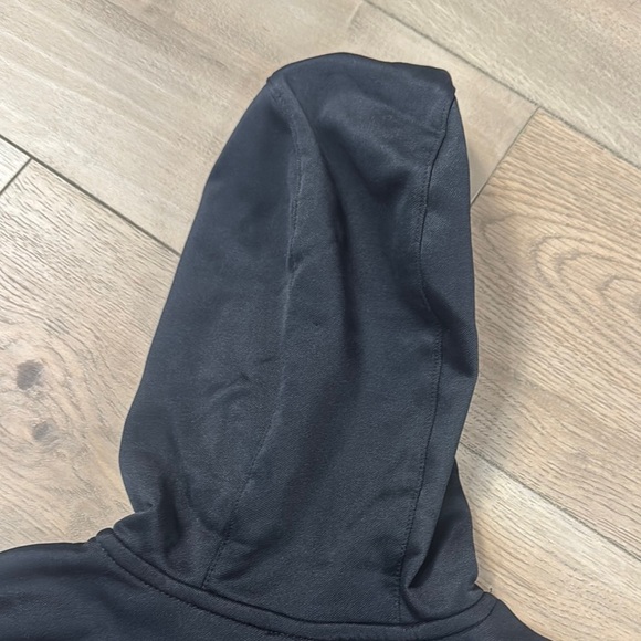 Nike Youth Girls Therma Fit Black Hoodie Pink Logo - Picture 12 of 13